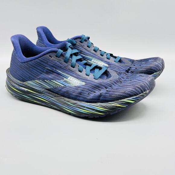 Brooks Shoes Womens 8 Navy Blue Hyperion Tempo Boston Marathon Running Sneakers - Picture 2 of 10